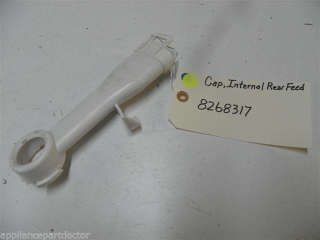 WHIRLPOOL DISHWASHER 8268317 INTERNAL REAR FEED CAP USED PART ASSEMBLY WHIRLPOOL DISHWASHER 8268317 INTERNAL REAR FEED CAP USED PART ASSEMBLY